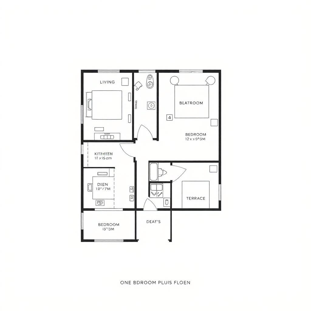 Residence C floor plan — 3 bedroom