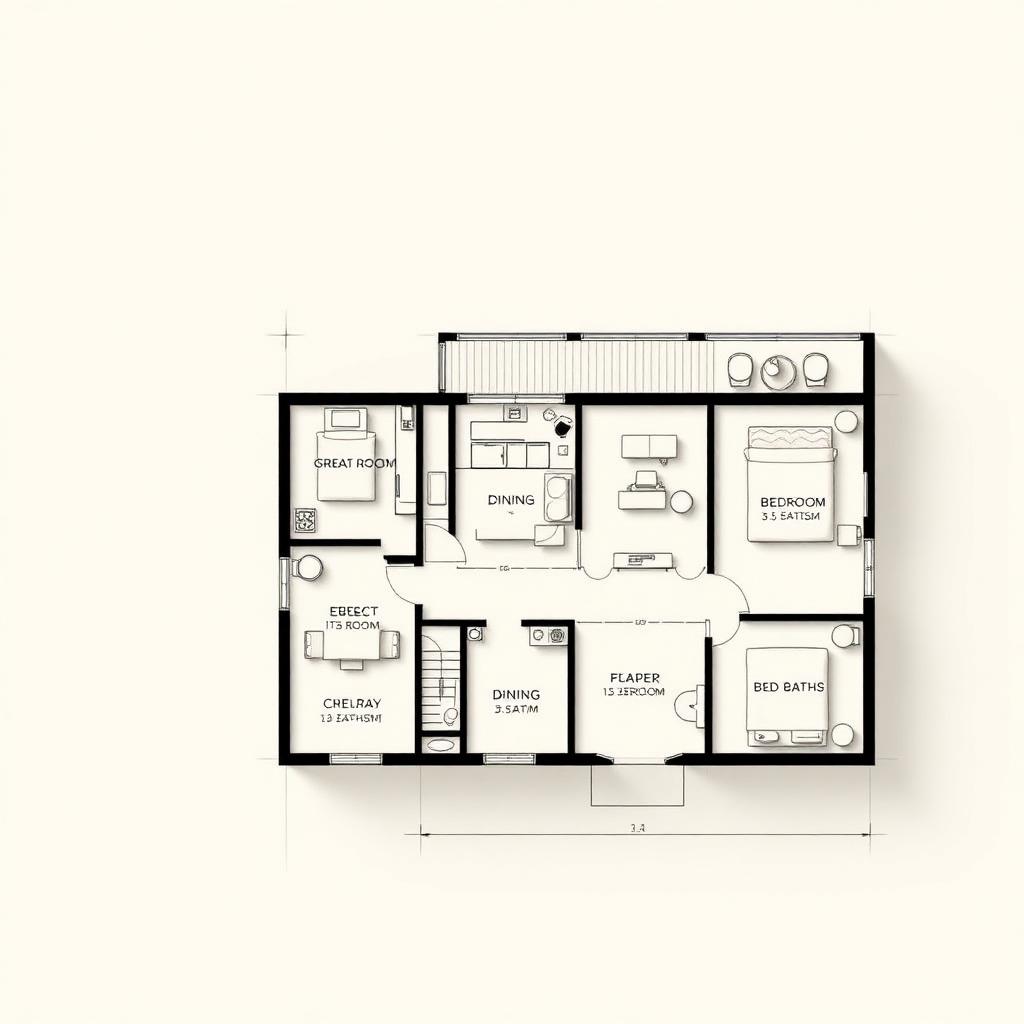Penthouse floor plan — Bespoke bedroom